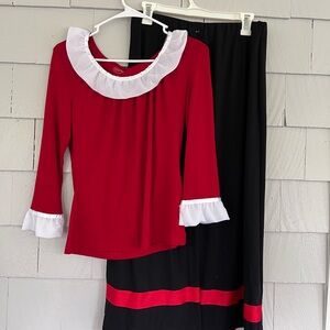 Olive Oyl Womens Costume with Wig